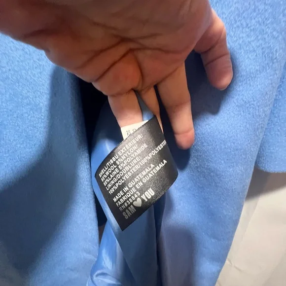 Sam Edelman Blue Wool  Pea Coat - Picture 8 of 10